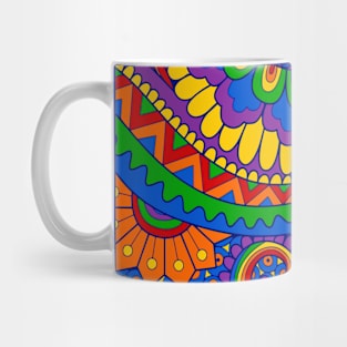 Rainbow Decorative Heart Mug